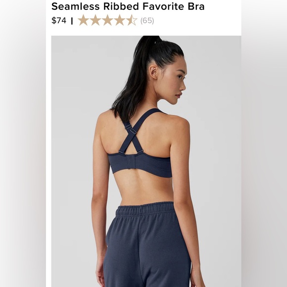 ALO Seamless Ribbed Favorite Bra [S] - Picture 3 of 5